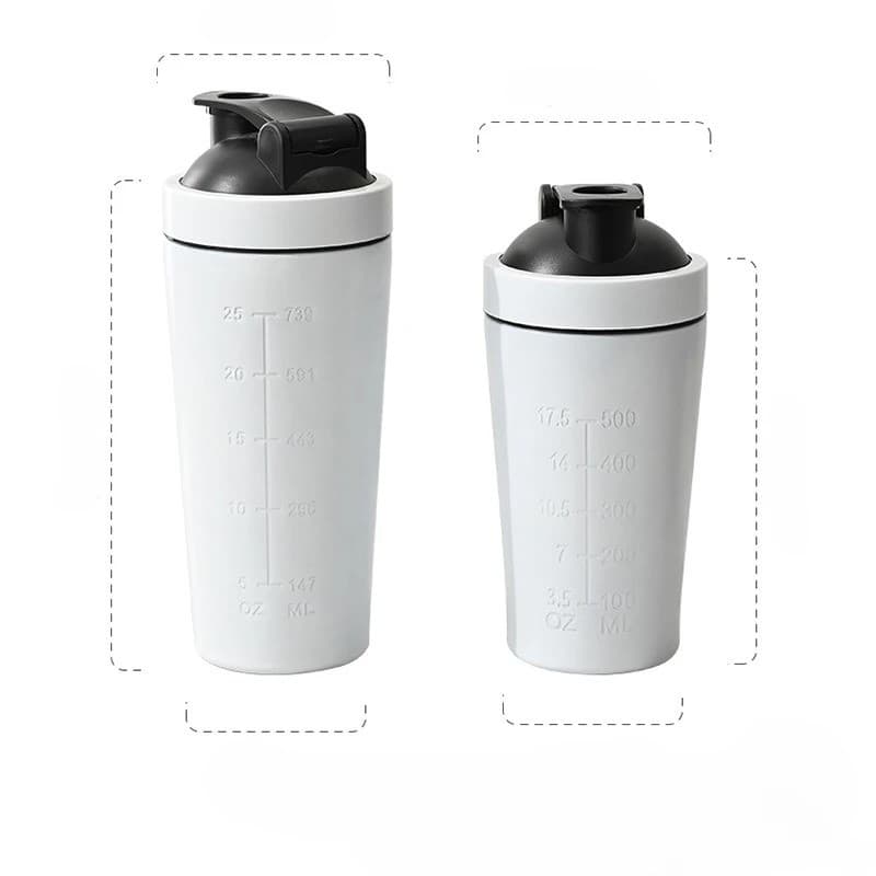 Protein Shaker Bottle Leak Proof Metal Stainless Steel Protein Mixer