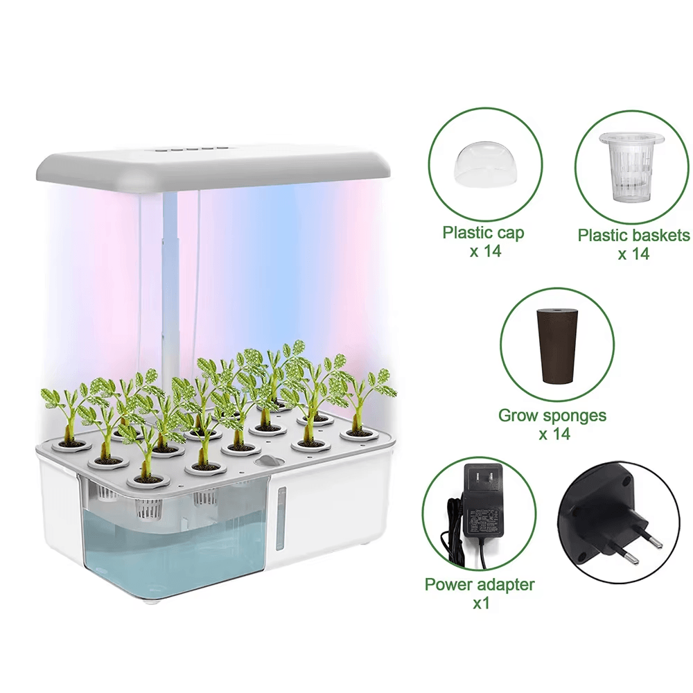 Tuya Wifi Hydoponics Growing System with LED Grow Light Auto Pump Smart Indoor G