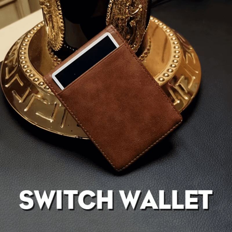 Switch Wallet Magic Trick Close-Up Street Illusions Card to Wallet Prop