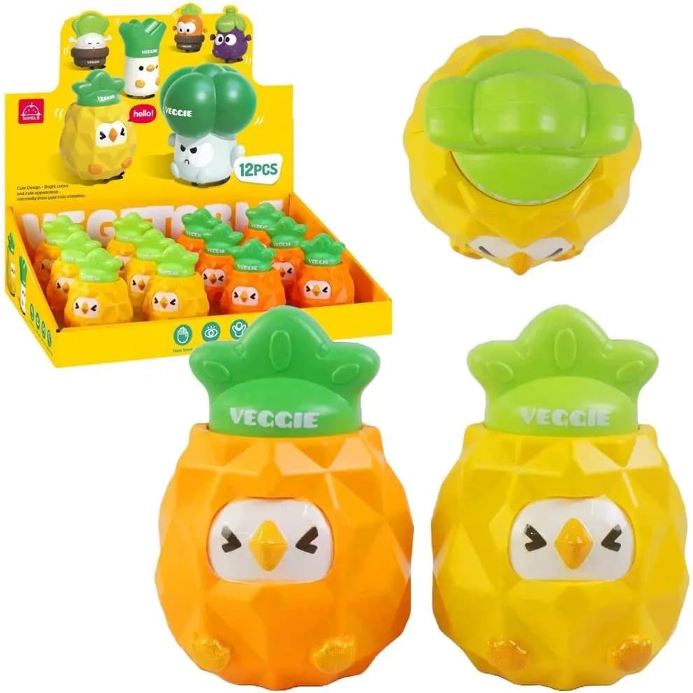 5901353689995 Jeżdżący kurczak ananas naciśnij i jedź MIX Trifox