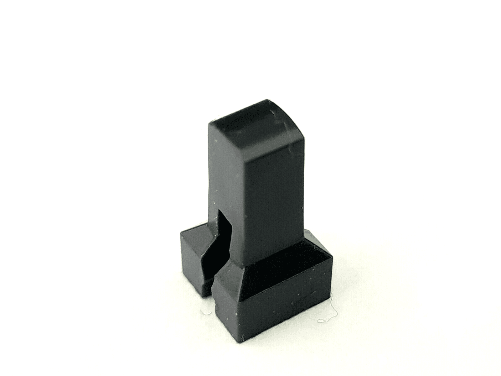 10x  Knob for Push Button Switch Dark Grey Plastic - Square Shaft On / Off - NOS
