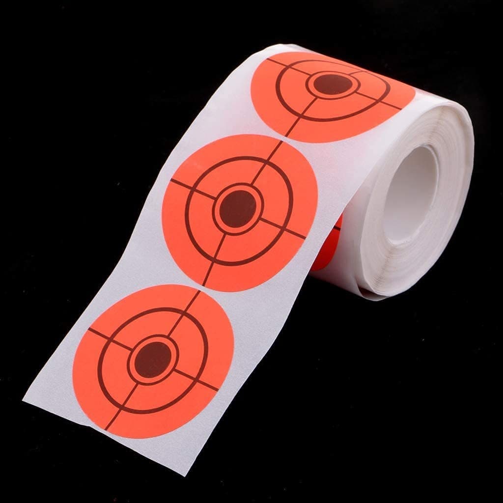 Approximately 250 Sheets Of 2-Inch Fluorescent Orange Target Stickers For Shooti view 2