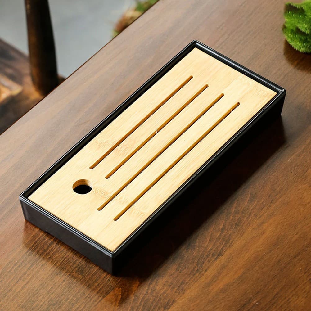 Bamboo Tea Tray Food Serving Tray Household Teahouse Serving Tray Plate
