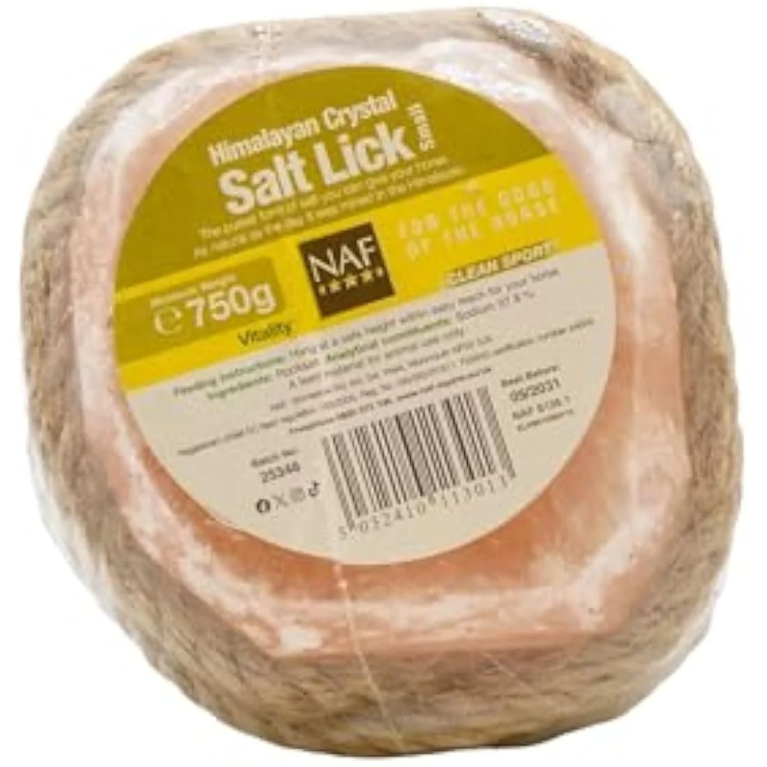 NAF Himalayan Salt Lick Small – Natural Rock Salt Lick for Horses and Ponies