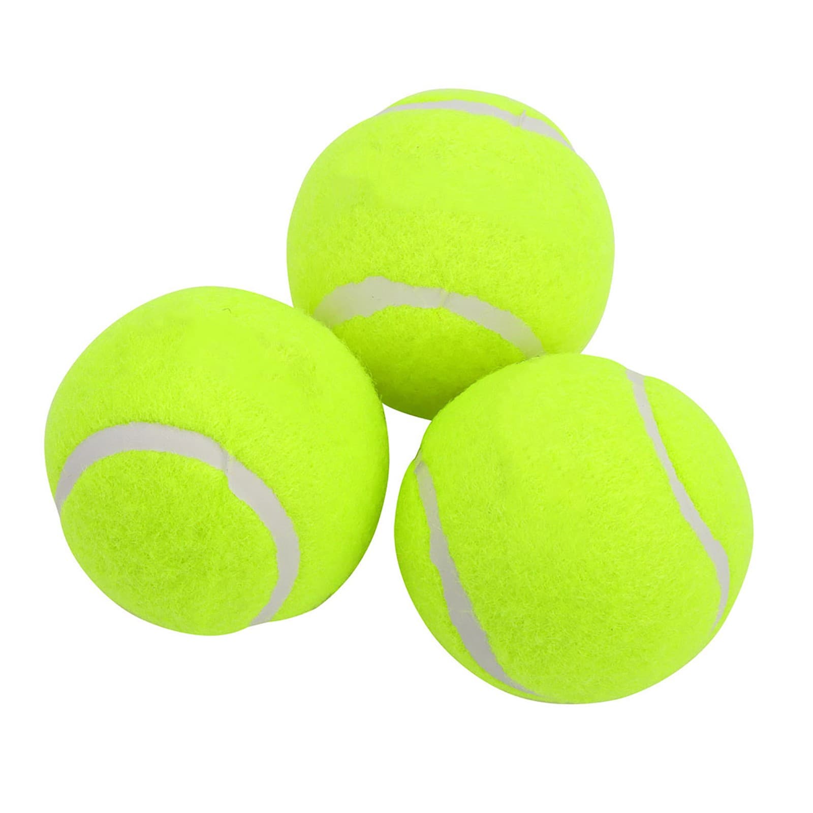 3Pcs Tennis Ball Prctice Balls For Competition Training Exercises EntertaiN CU