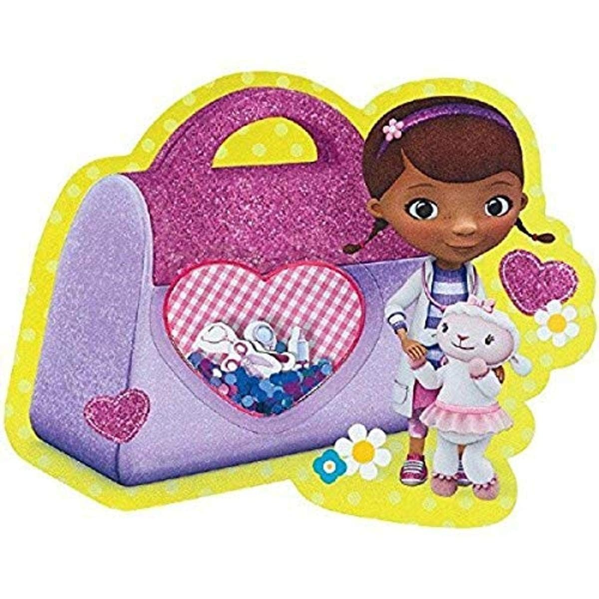 Amscan Girls Disney Doc Mcstuffins Bag Deluxe Jumbo Postcard Party Invitation (8