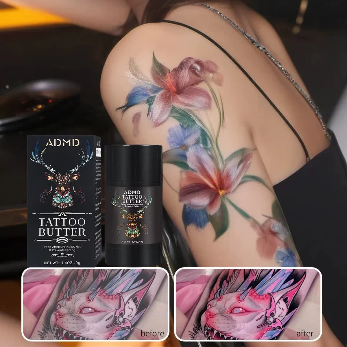 Tattoo Balm - Tattoo Aftercare Cream - Tattoo Aftercare Butter Balm FAST POST UK