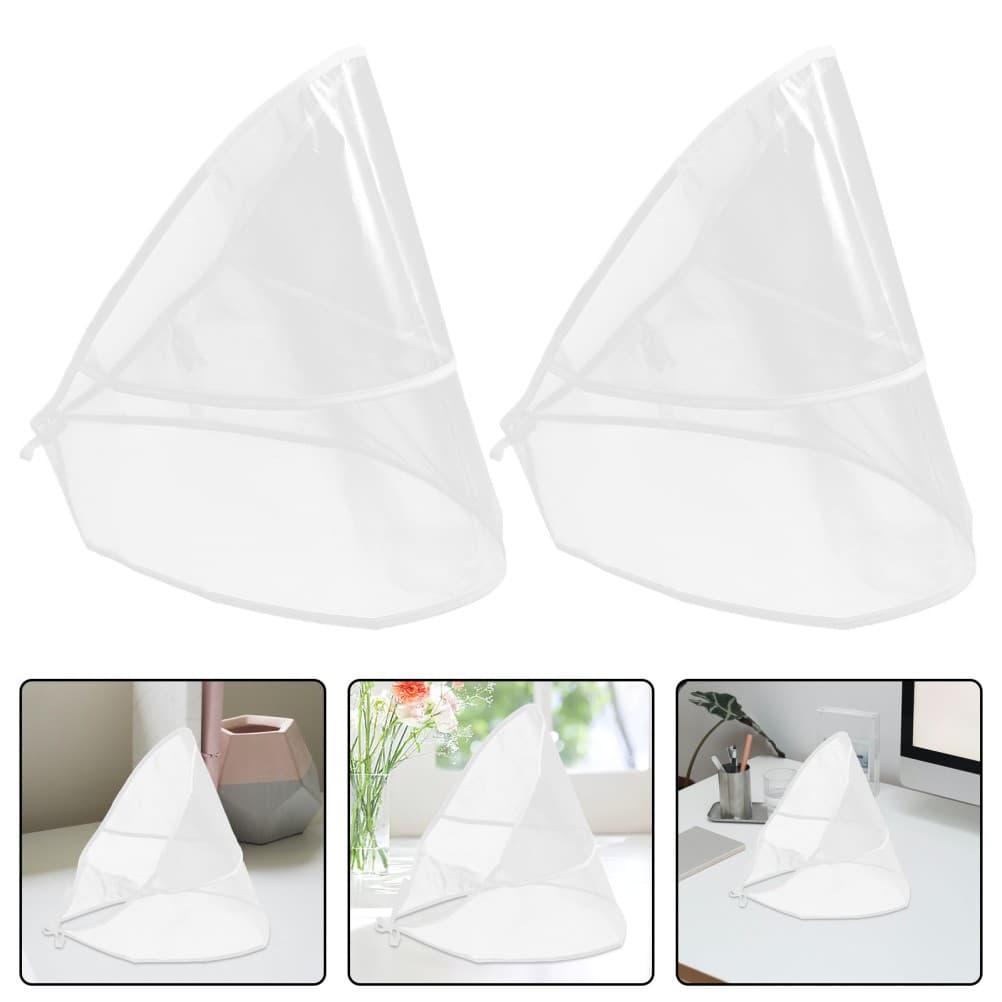 4pcs Clear Plastic Rain Bonnet with Visor - Foldable Reusable Waterproof Rain
