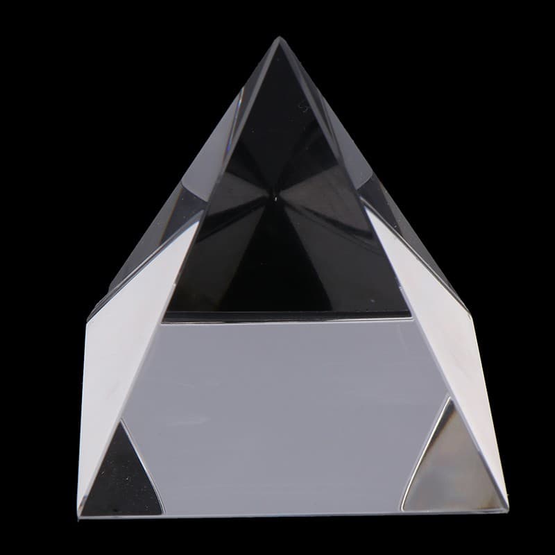 1PC Prism Optical Glass Crystal Pyramid Side Length Rectangular Pyramid