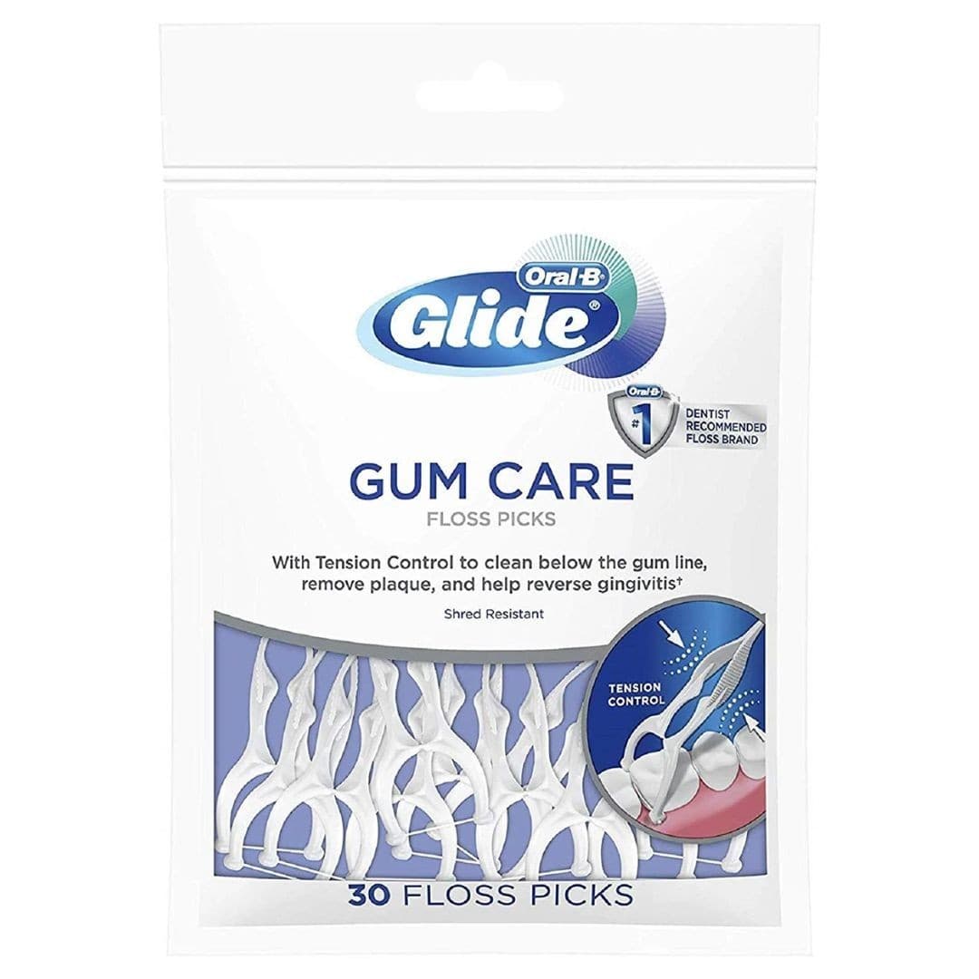 Oral-B Glide Floss Picks Pack of 30 x 1 Packs - NEW DESIGN