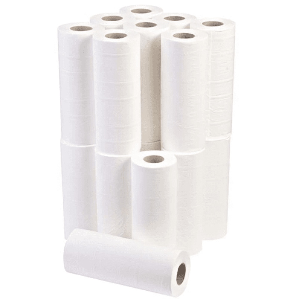 Essentials White Couch Roll 10\" - 2ply - 40m x 250mm - Case of 18