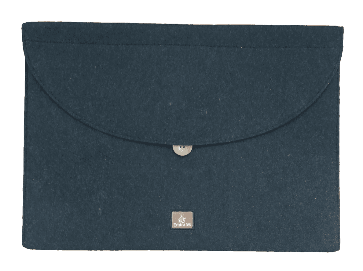 EMIRATES AIRLINES FIRST CLASS PRESENTATION DOCUMENT FOLDER FOR 1ST CLASS PYJAMAS