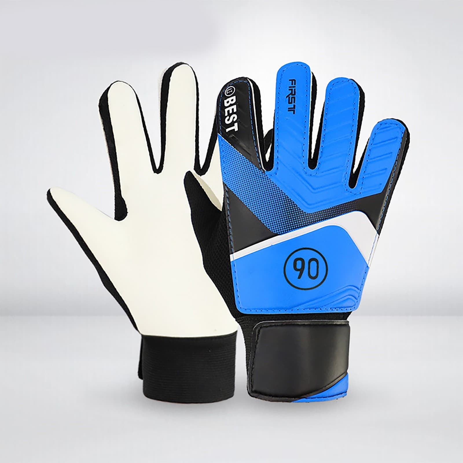(Blue 17‑18cm)2PCS Children Goalkeeper Anti Collision Football Goalk MA view 2