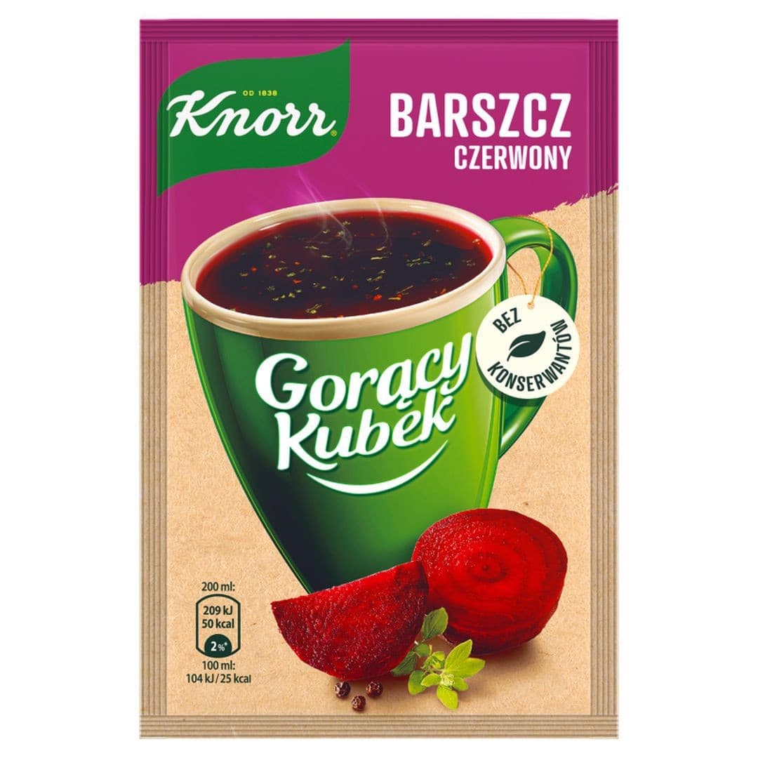8712100868689 Knorr Gorący Kubek Barszcz czerwony 14 g UNILEVER