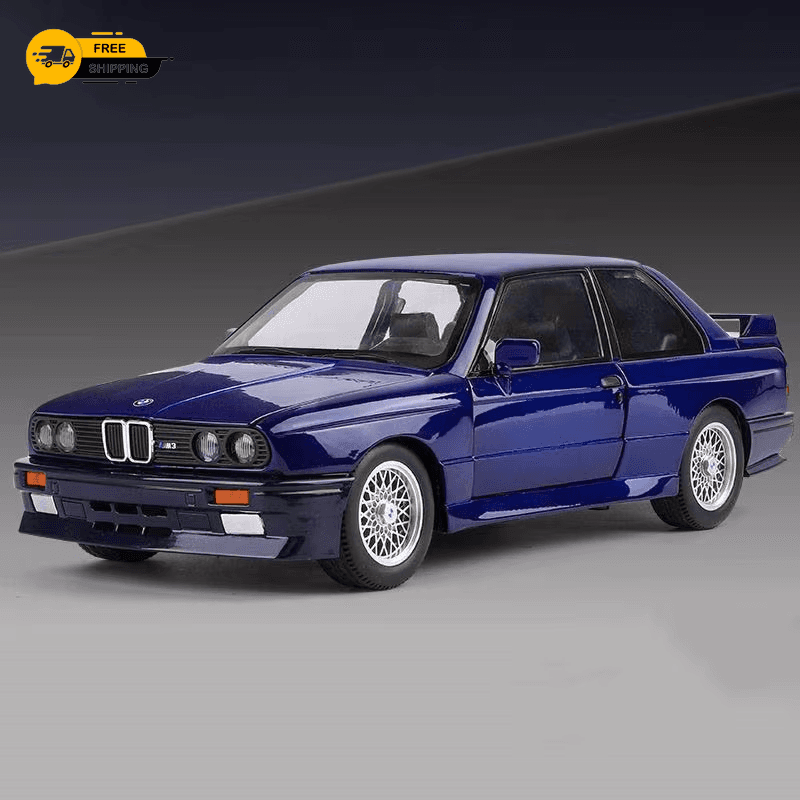 1:24 BMW M3 E30 Diecast Vehicle Model Toy Car Collection Kids Sound Light Gift