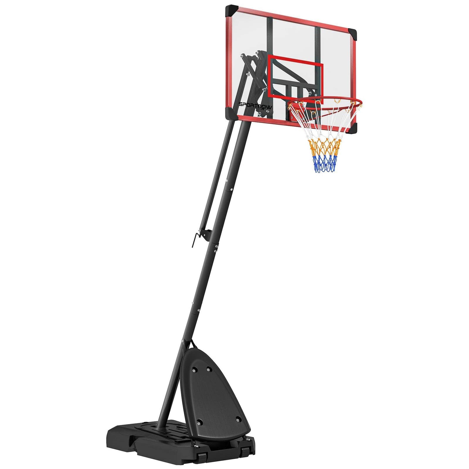 2.4-2.9m Adjustable Basketball Hoop and Stand with Weighted Base| Portable on Wh