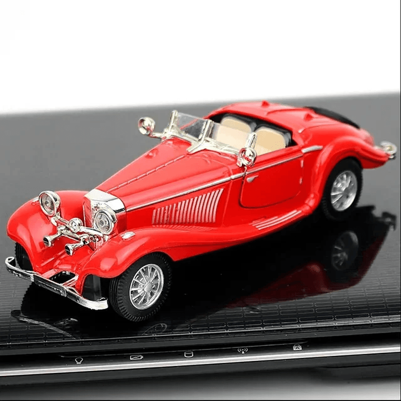 1:28 Mini Model Alloy Retro Vintage Car Diecast Model Toy Vehicle Pull Back Car