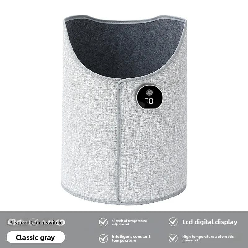 Electric Foot Heater Under Desk Silent Foldable Leg Warmer Thermostat