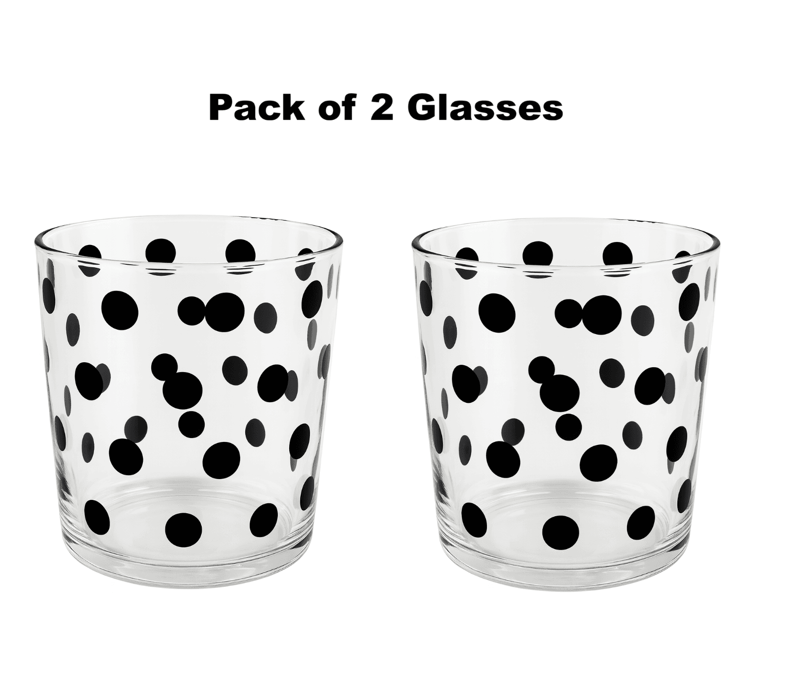 Polka Dot Glass (2pcs) Polka Dot Tumbler Glass  Polka Dot Glasses