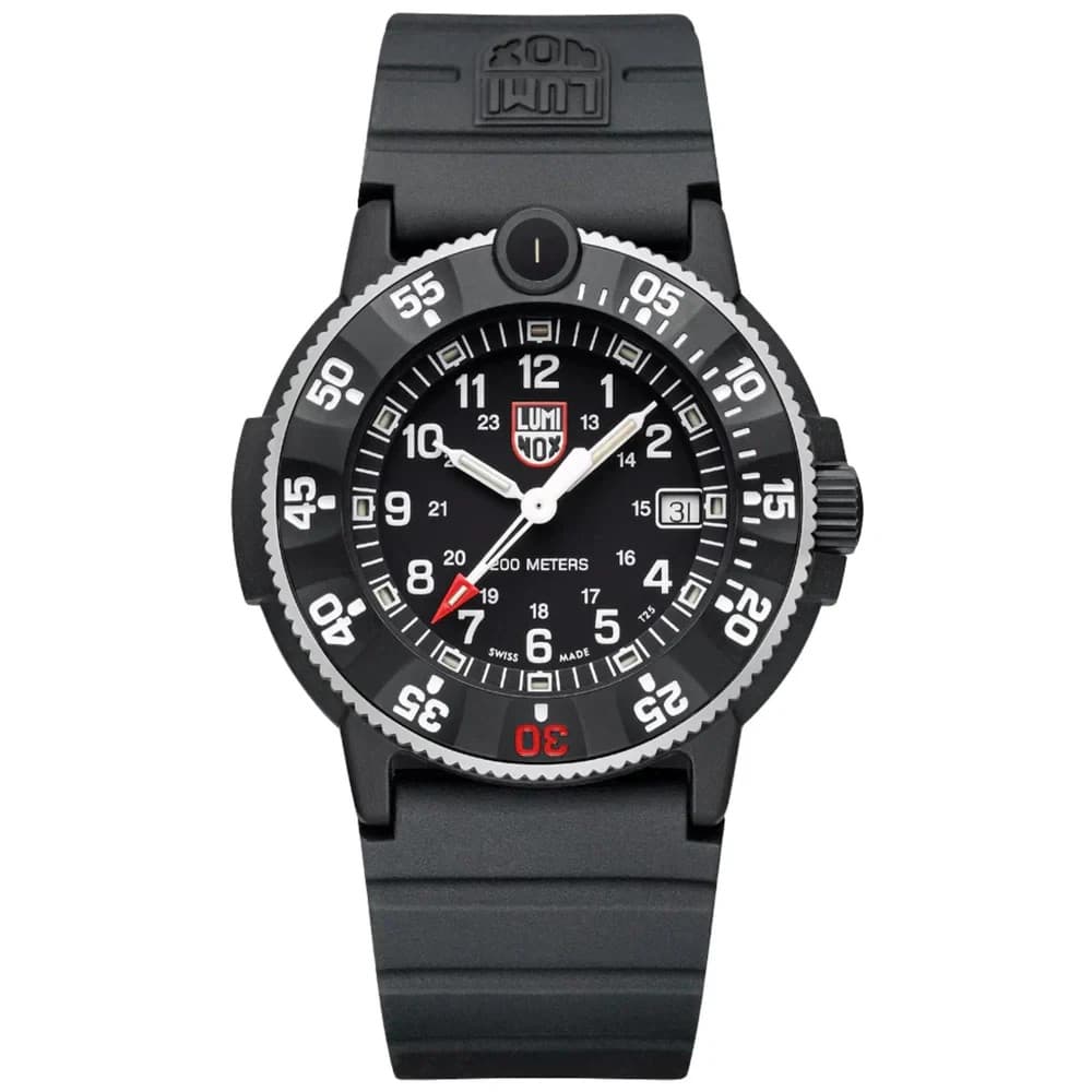 Luminox Navy Seal 3500 Men's Quartz Watch XS.3001.H Black Dial 43mm Rubber 200M