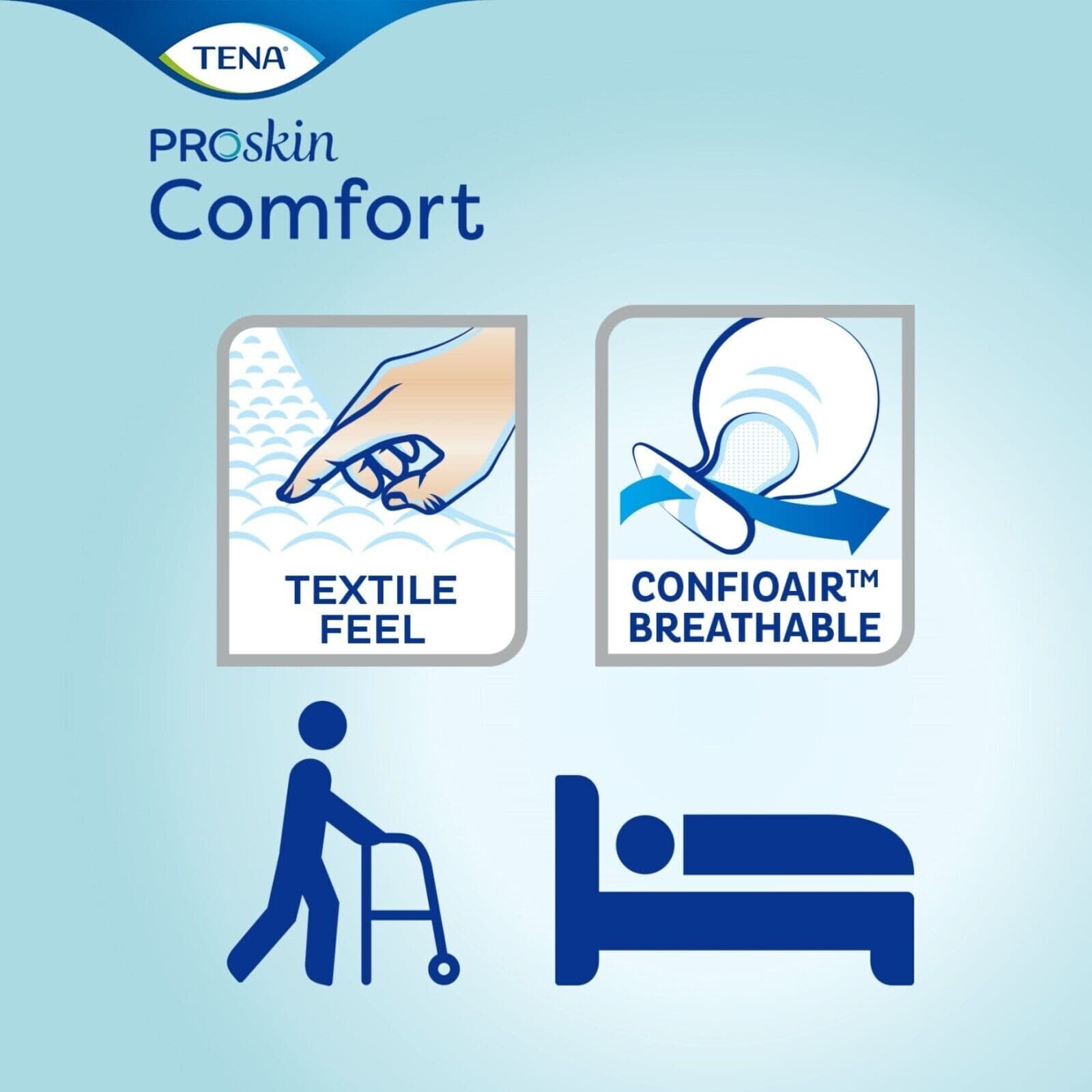 TENA  Comfort Plus Compact - Case Saver - 2 Packs of 42 - 84 Incontinence Pads view 2