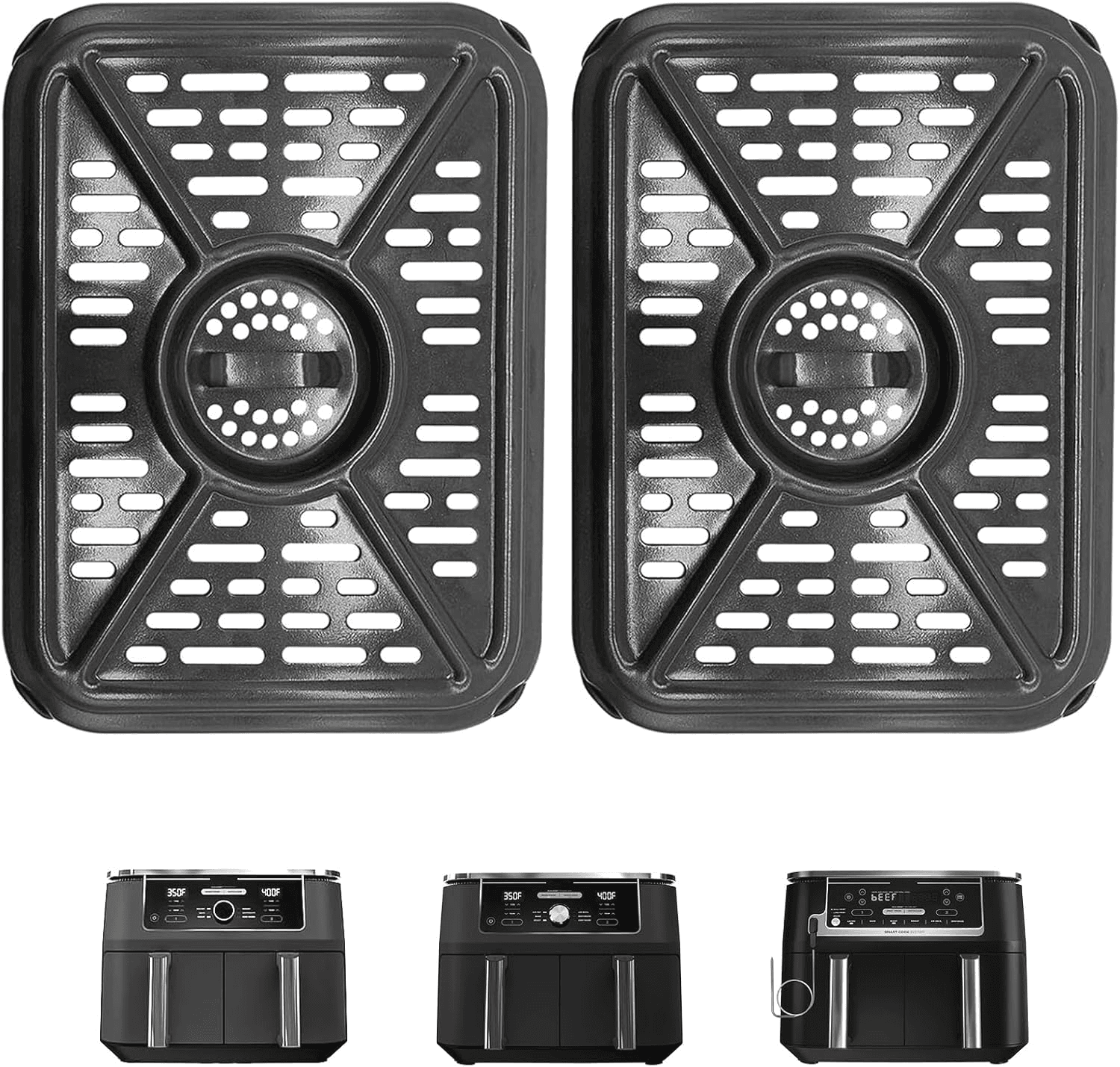 GCQ Air Fryer Grill Pan for Ninja Foodi AF500UK 10.4L 7 in 1 AF400UK 9.5L 6 In1