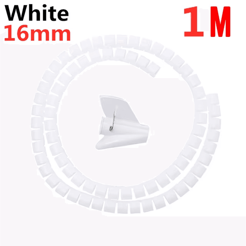 2M/1M Flexible Spiral Cable Wire Protector Cable Organizer Computer Cord Protect