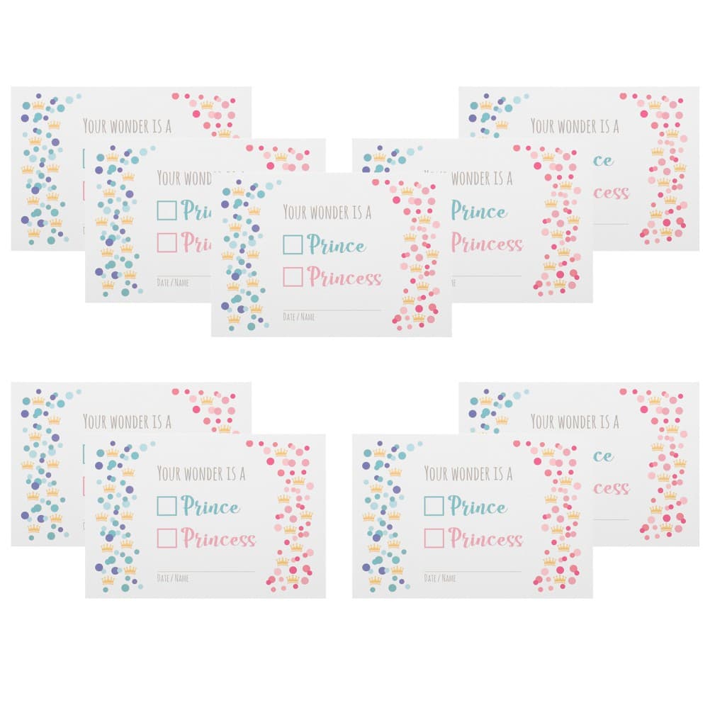 10 Pcs Party Greeting Cards Baby Birth Commemorative Announcement