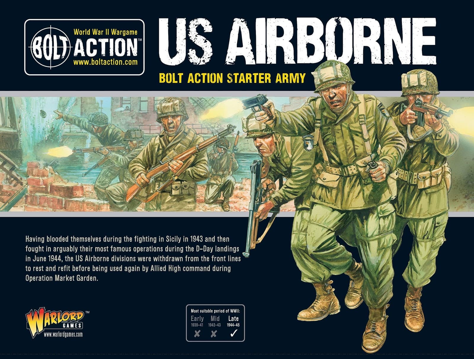 Bolt Action Warlord Games Us Airborne Starter Army| Wargame Miniatures