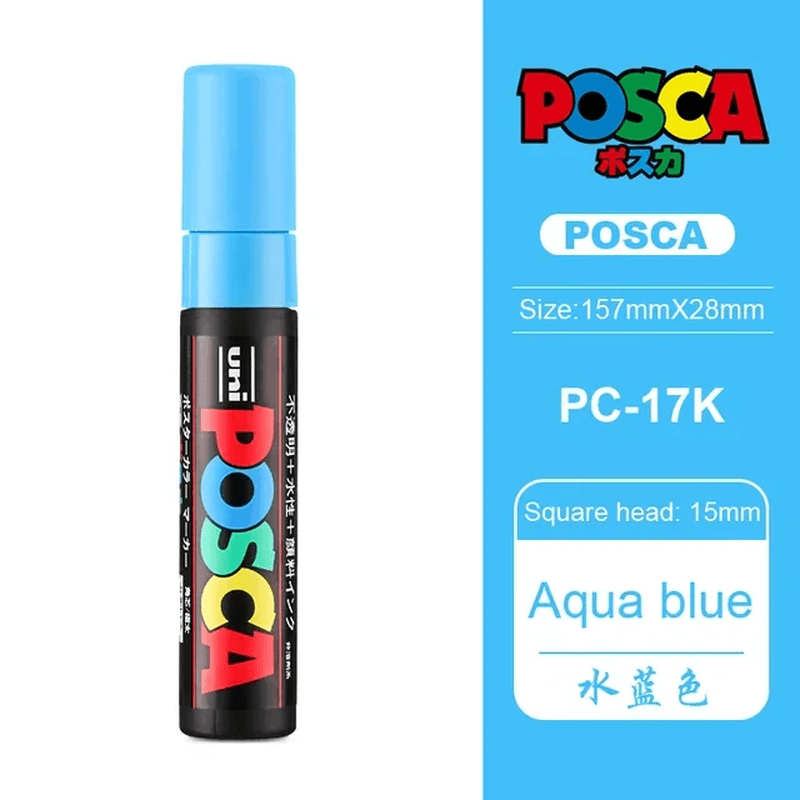 1Pc Japan POSCA Marker PC-17K 15mm Water-Based Art Pen UK