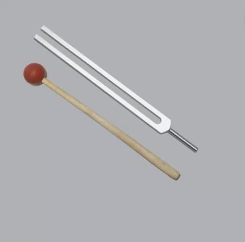 396 Hz Solfeggio Tuning Fork with Mallet and Pouch for Sound Healing Meditation To