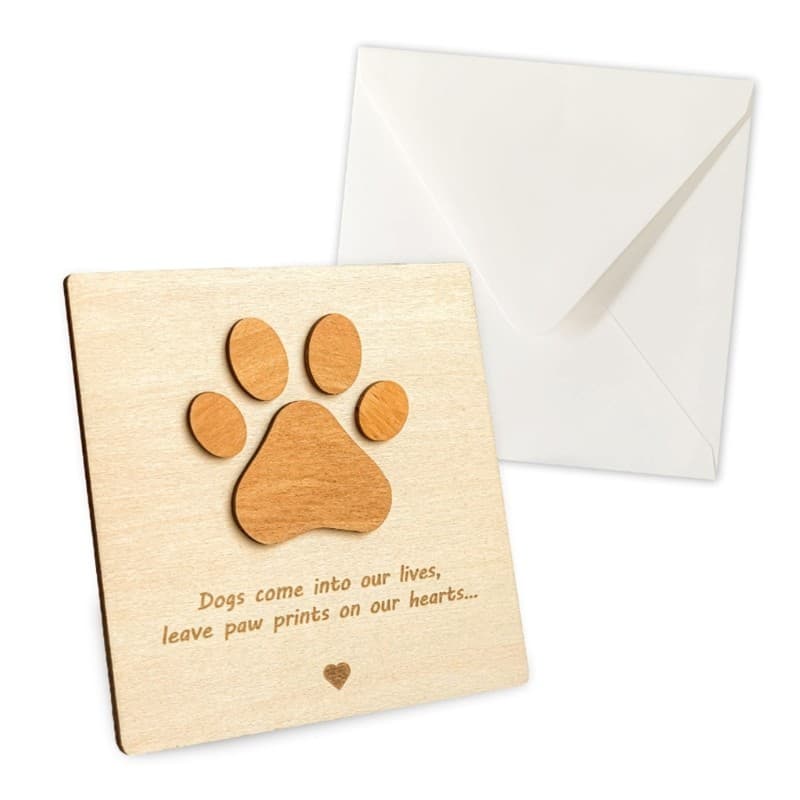 Pet Memorial Card for Cherished Pet Desktop Decors Loss of Dog/Puppy Gift