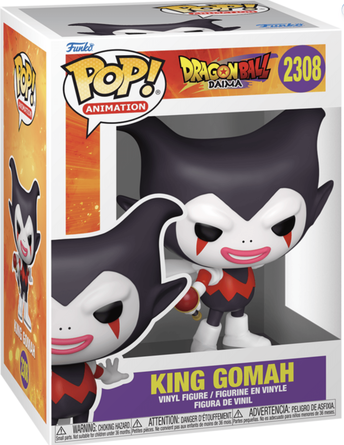 Funko Pop Dragon Ball Daima King Gomah #2308 Anime Demon Realm Collectible Vinyl