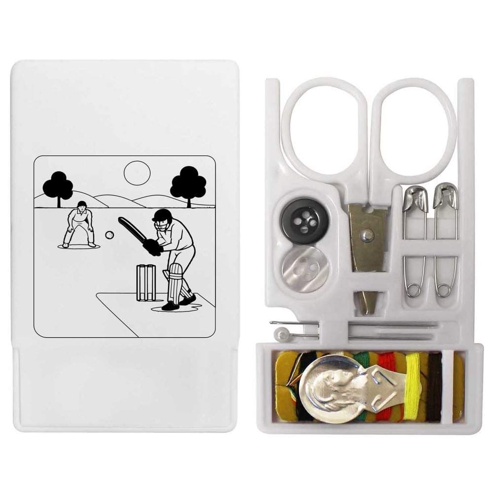 'Cricket Match Action' Mini Travel Sewing Kit (SE00039192)