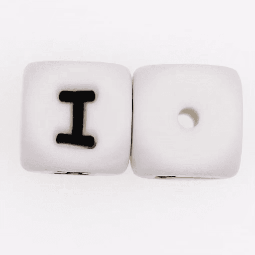 10Pcs 12MM Silicone Letters Beads DIY Jewelry Alphabet Bracelet Free Food Grade