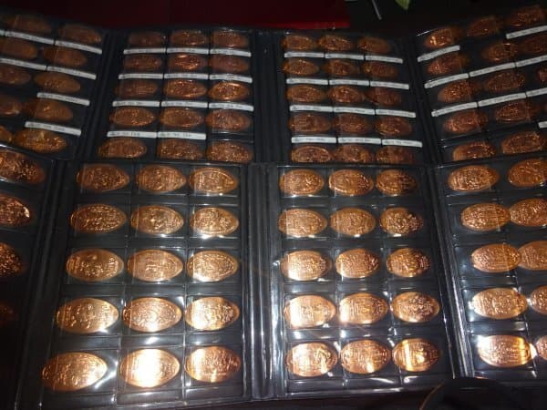Lot of  234 Tokyo Disney Resort Elongated Pressed Penny Coins Album Set