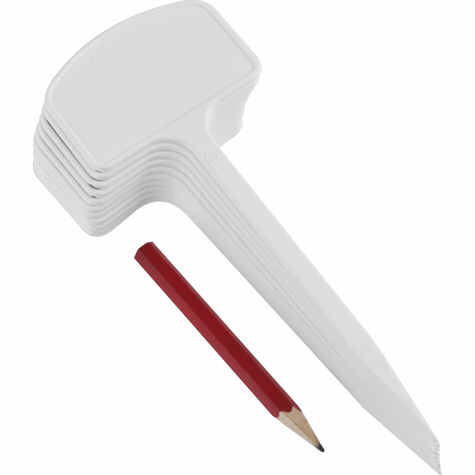 Garden Plant Labels T-Shape and I-Shape Plastic Name Tags Markers with Pensil