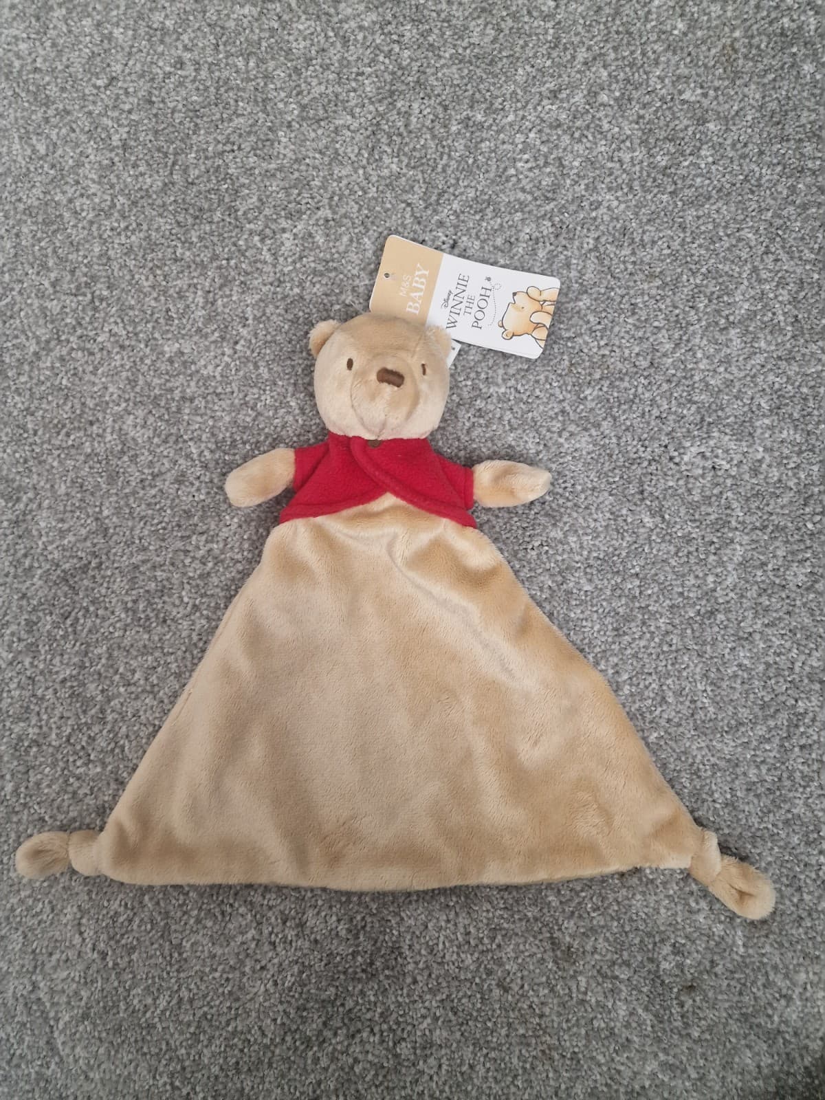 M&S Baby Disney Winnie The Pooh Comforter Soother Marks and Spencer