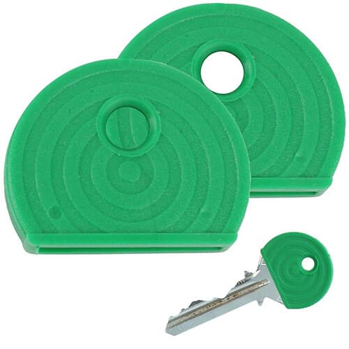 COLOURED KEY CAPS Keyring Top Toppers ID Marker Door Safe Lock Colour Coded Key