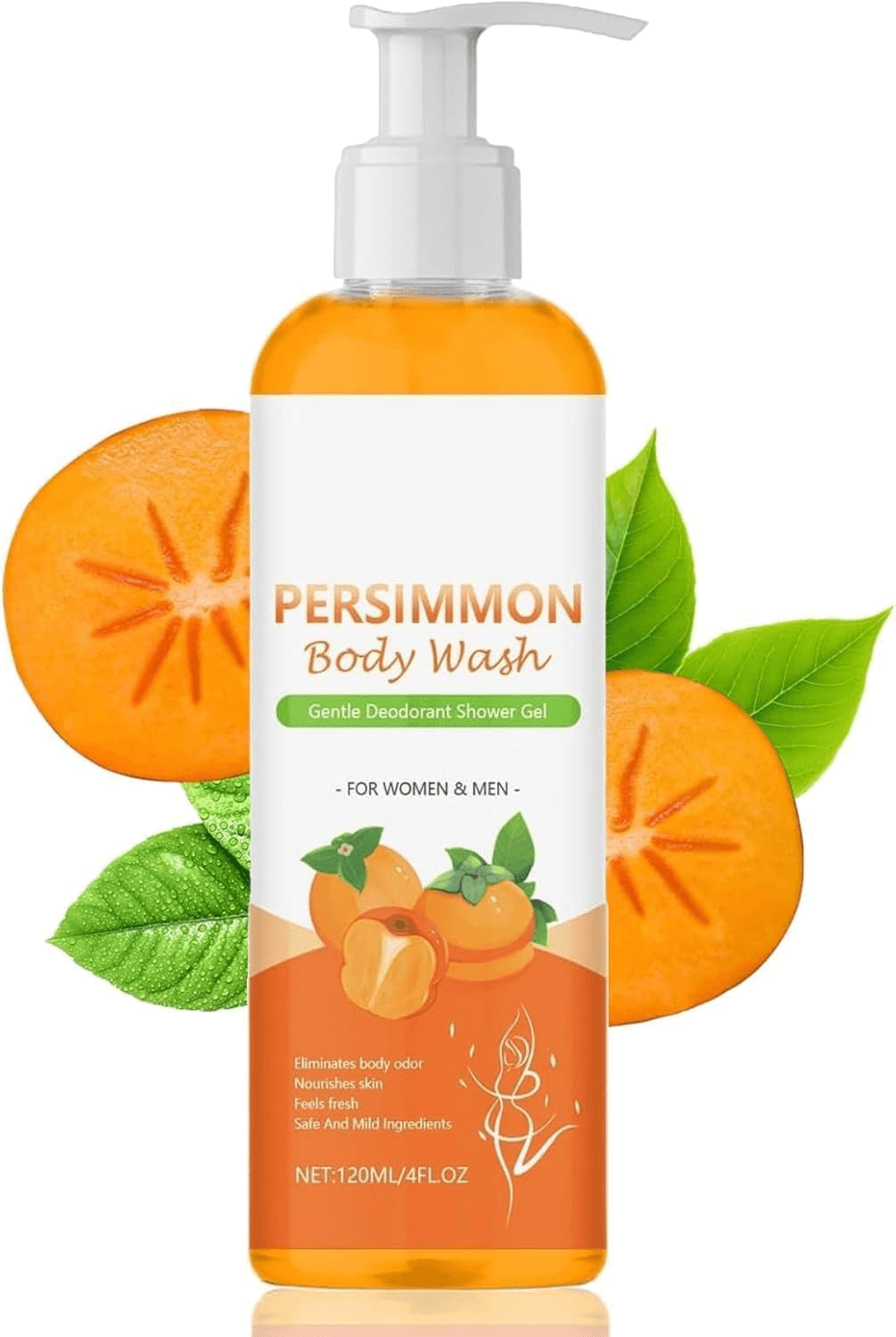 1-Pack Persimmon  - Personal Daily Use and Travel-Friendly Anti-Odor Cleanser| Fre