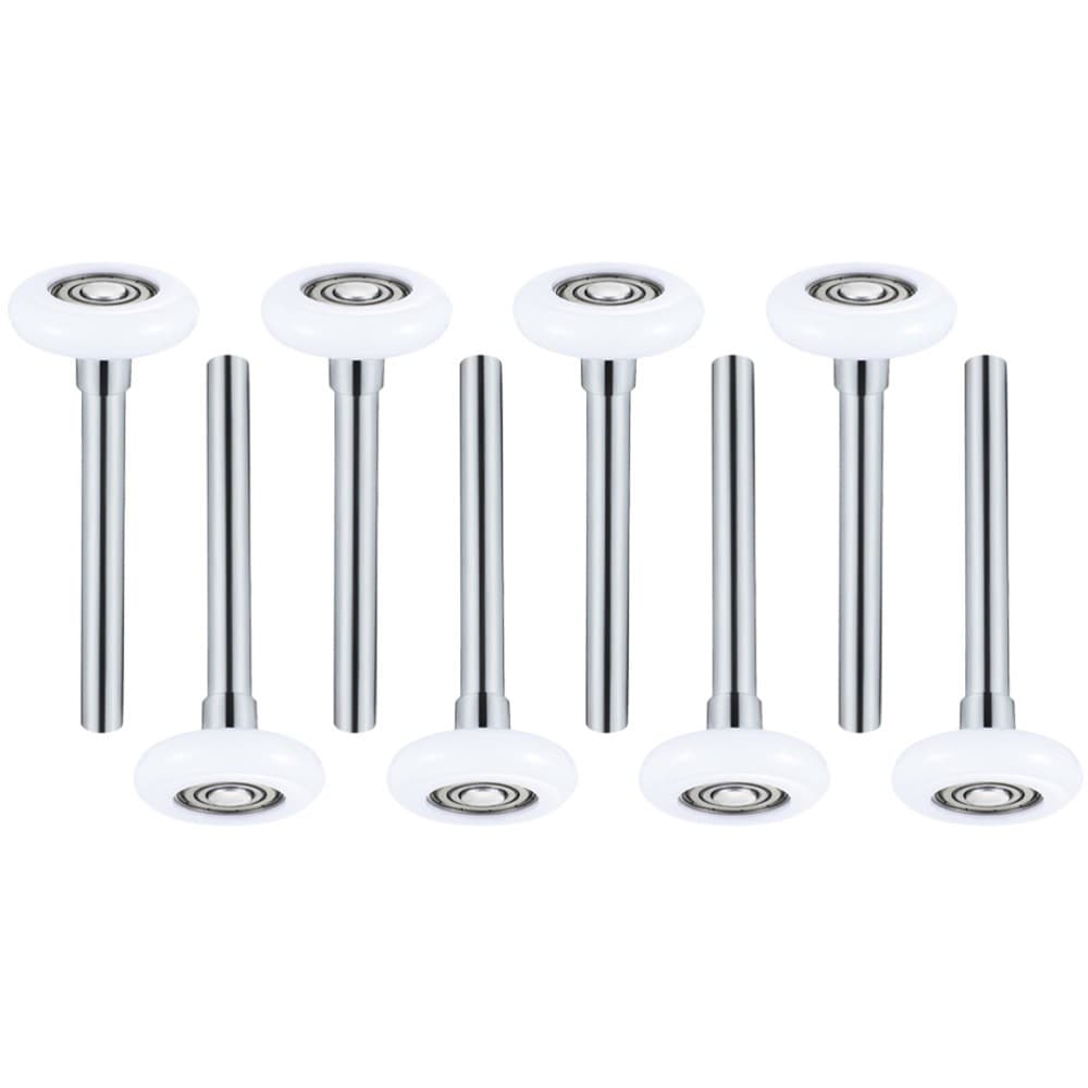 8 Pcs Garage Door Wheel Nylon Roller with Stem Replacement Rollers