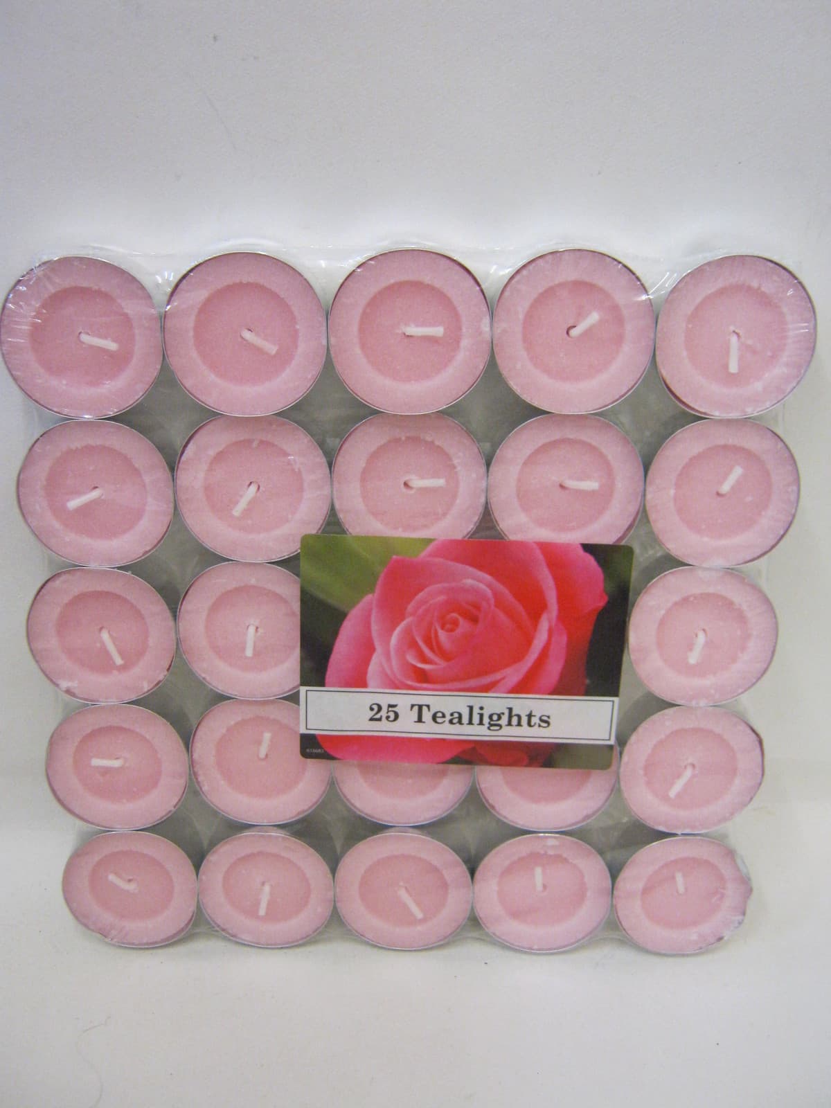 Tealights Candles Fragranced Tea Lights Pk 25 Rose