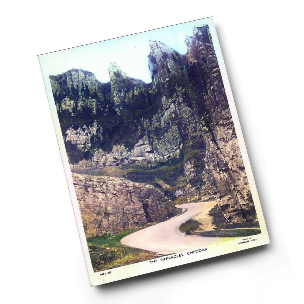 A3 PRINT - Vintage Somerset - The Pinnacles| Cheddar (cc)