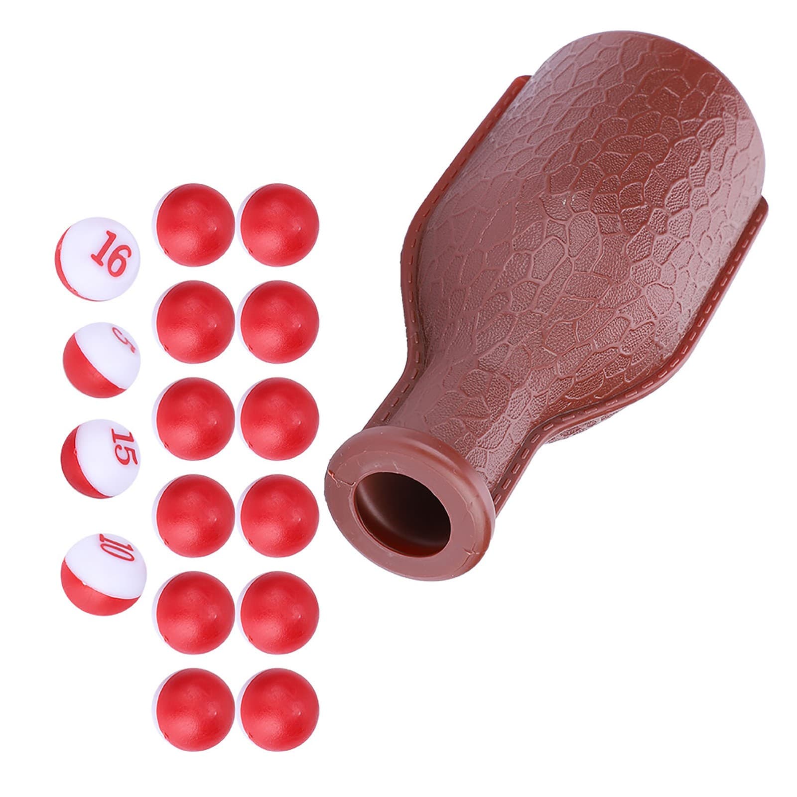 :Billiard Shaker Bottle And 16 Numbered Tally Balls Pool Dice Billiards