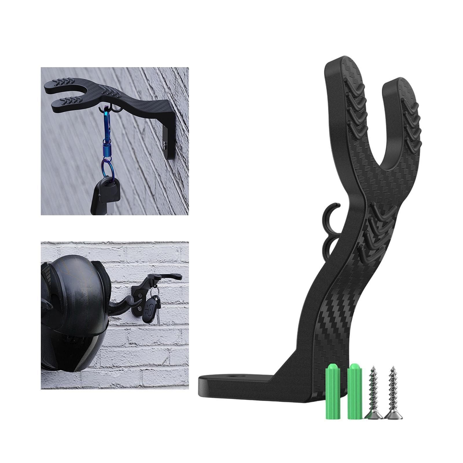 Motorbike Helmet Holder Helmet Hanger Multipurpose Wall-mounted Helmet Rack for