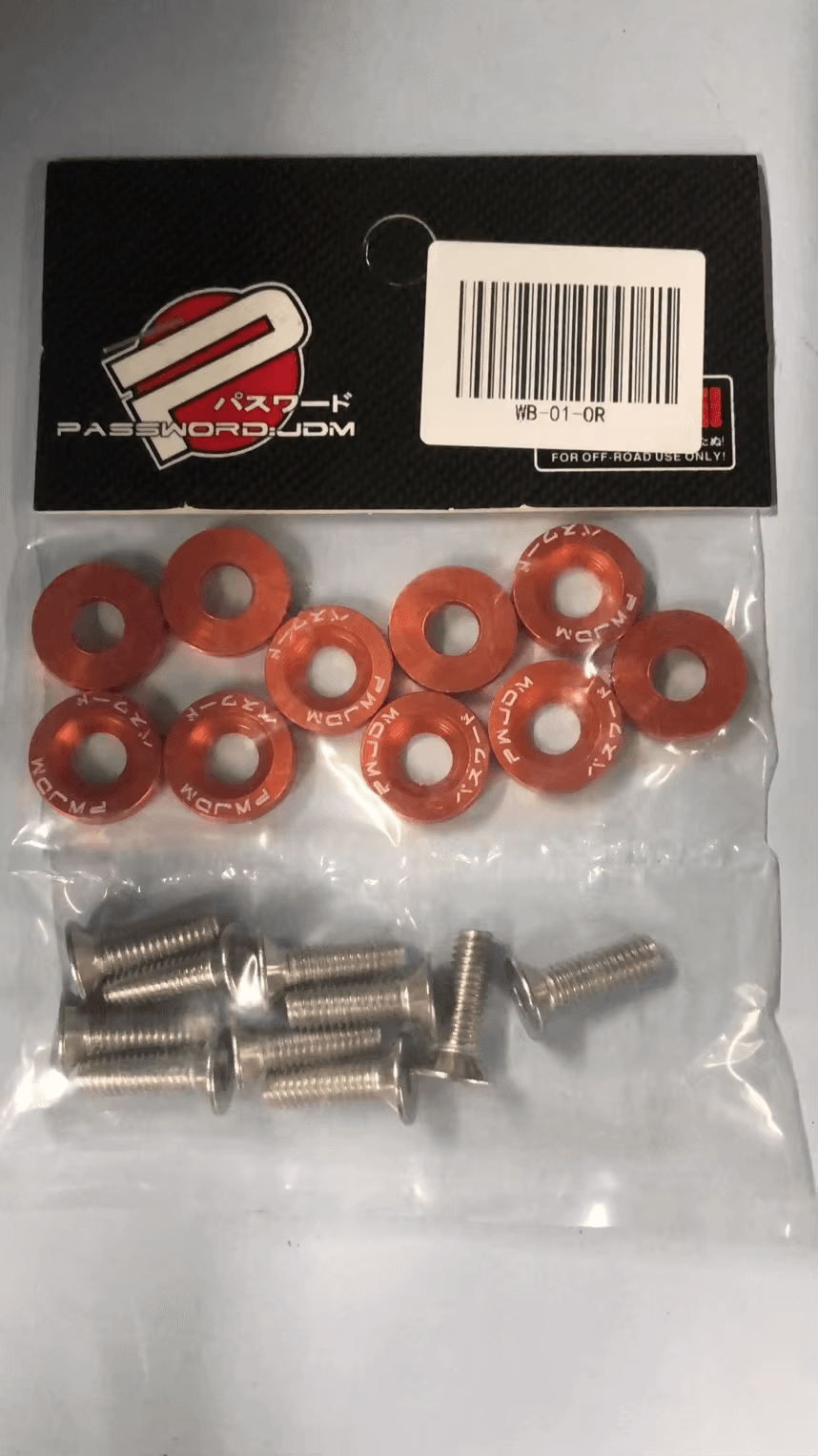 10pcs M6 Car Fender Washer Bolts Decorative Screw Set Auto Accessories UK