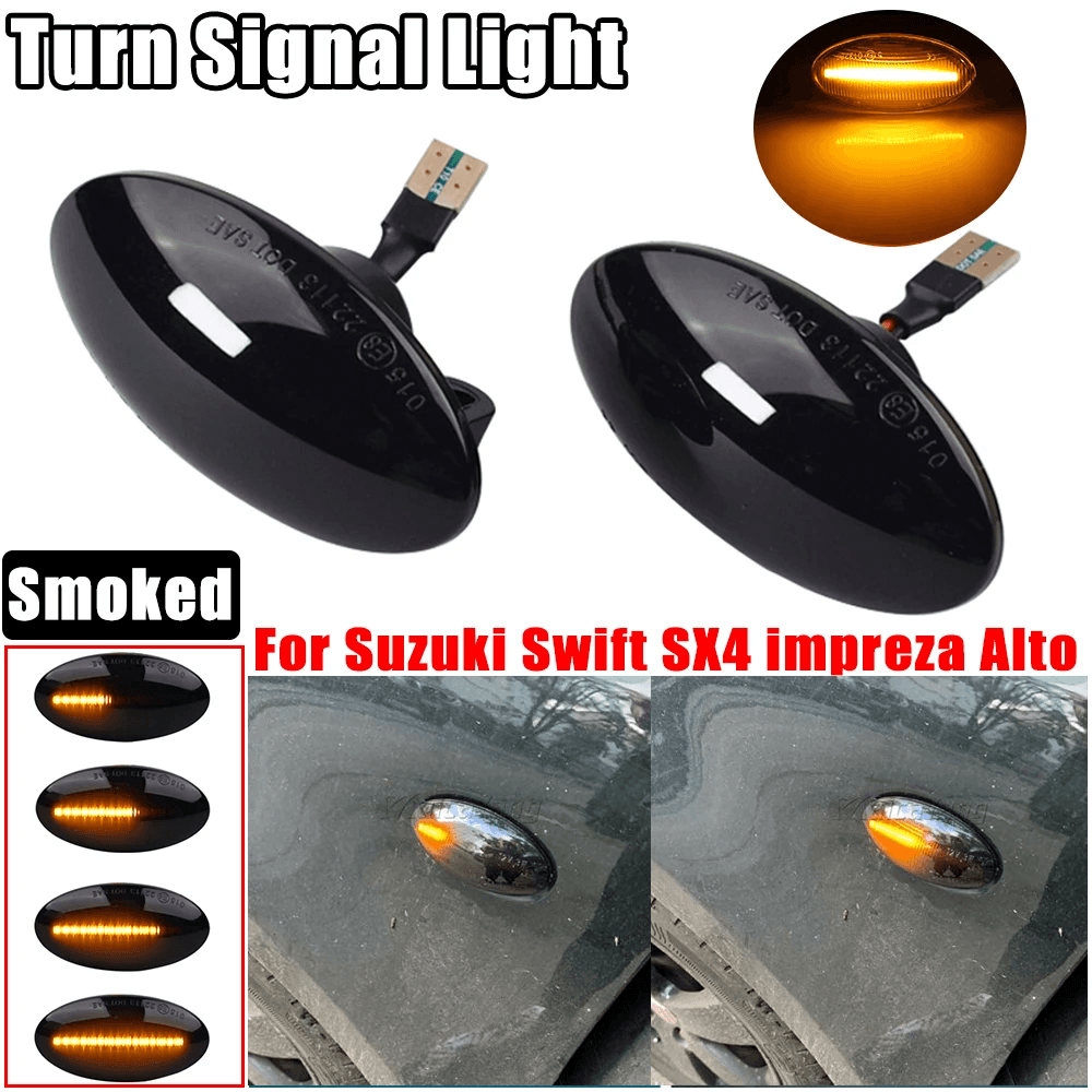 For Suzuki Swift Jimmy Vitara SX4 Alto Turn Signal Light LED Car Dynamic Side Ma