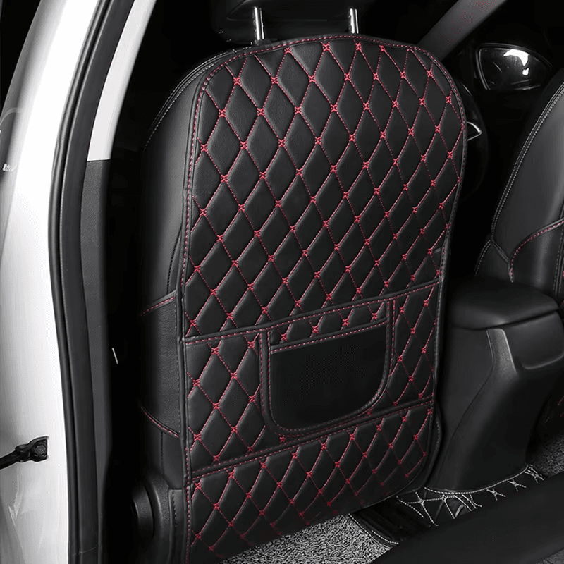 1Pc PU Leather Car Anti-Kick Mats Auto Seat Back Protector Cover for Children Ki