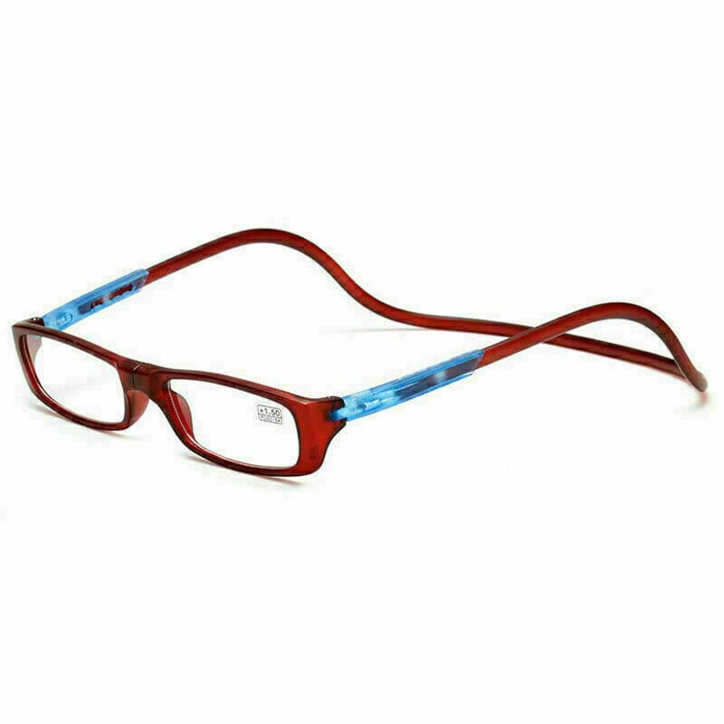 2022 Folding Magnetic Reading Glasses Snap Click Front Neck Hanging Spectacles