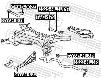 FEBEST-OE GYSB-NL3R.OE Stabiliser Mounting for GEELY view 2